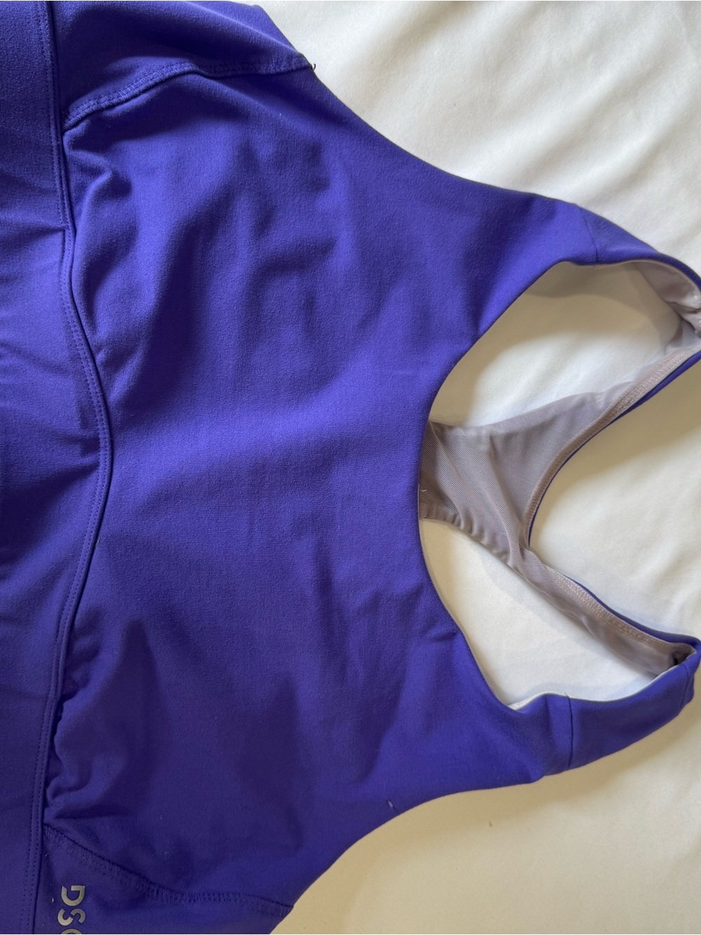 DSG Purple Activewear Bra with White Lining